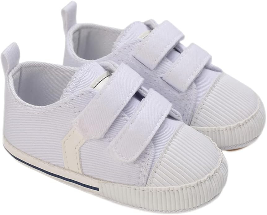 AMSDAMA Boy Baby Shoes Infant Soft and Light Cotton Sole PU Soft Leather Edging Sneakers Flats To... | Amazon (US)