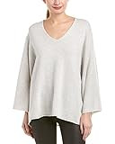 BCBGMAXAZRIA Women's Masha Oversized Knit Pullover, Light Dove, XS/S | Amazon (US)