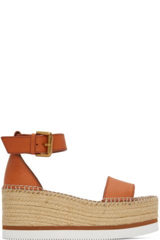 Orange Glyn Espadrille Sandals | SSENSE