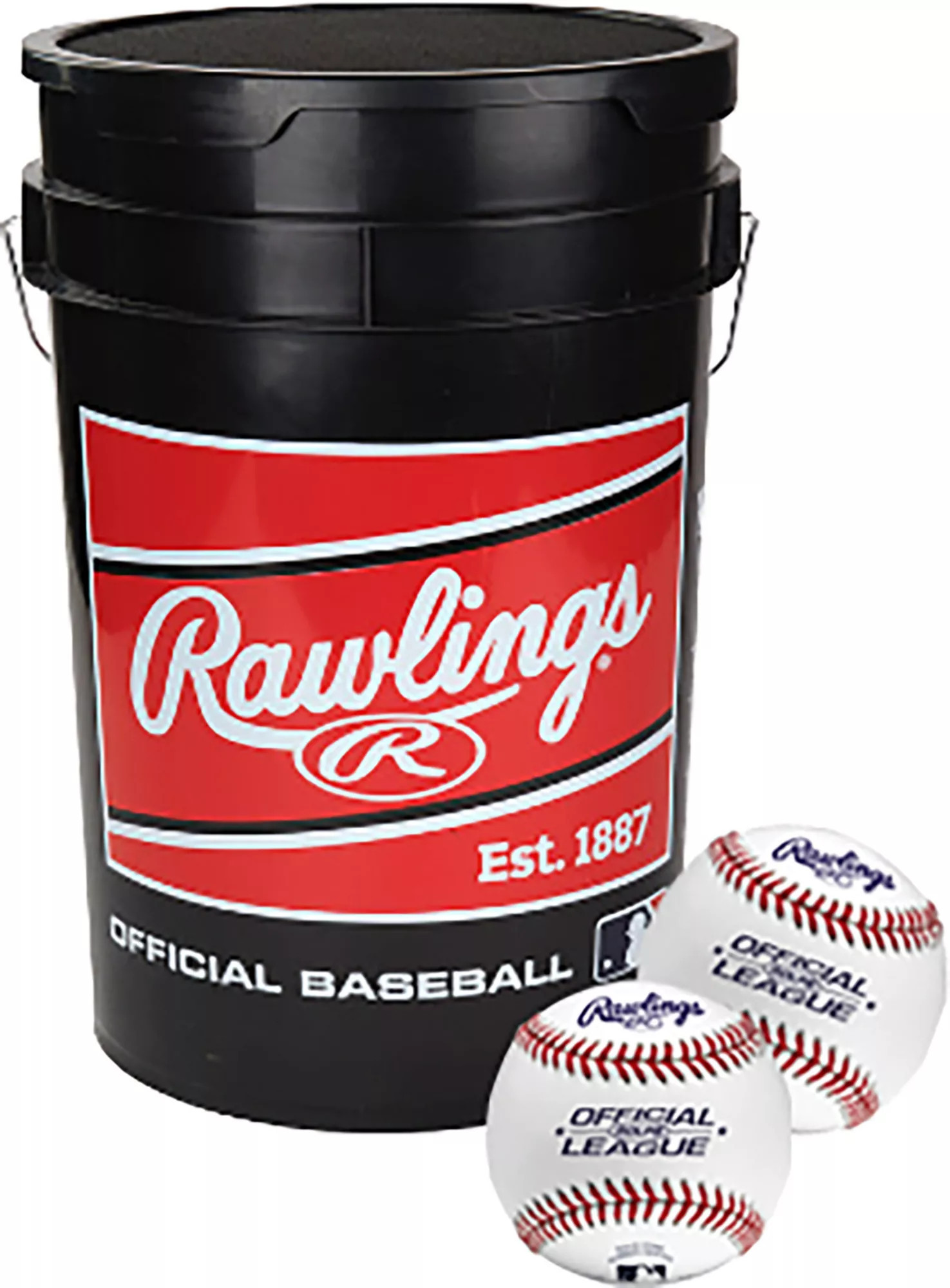 Rawlings 6 Gallon Official League ROLPB Baseball Bucket - 30 Pack, Cork | DICK'S Sporting Goods