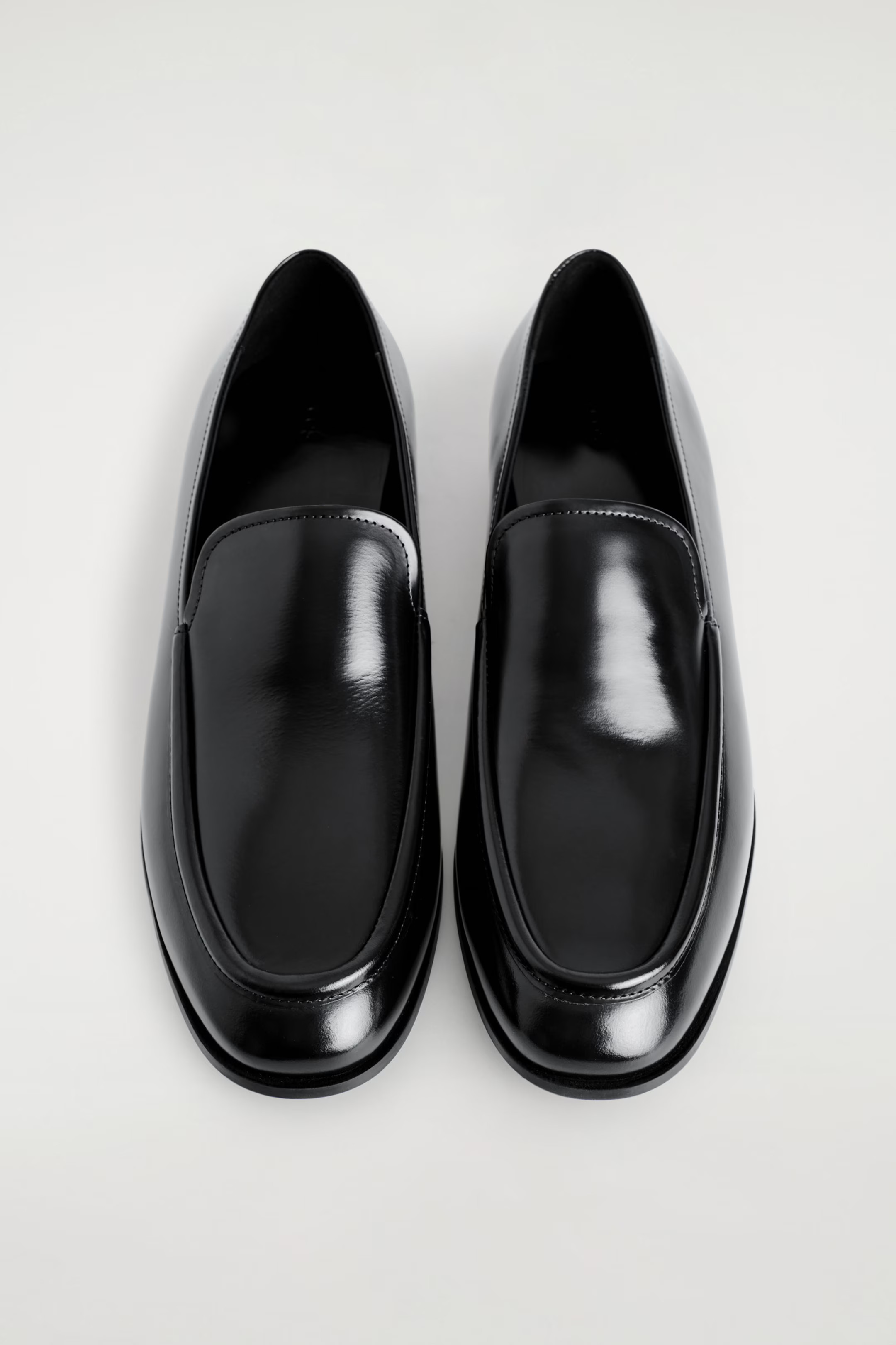 POLISHED-LEATHER LOAFERS - BLACK | COS US | COS (US)