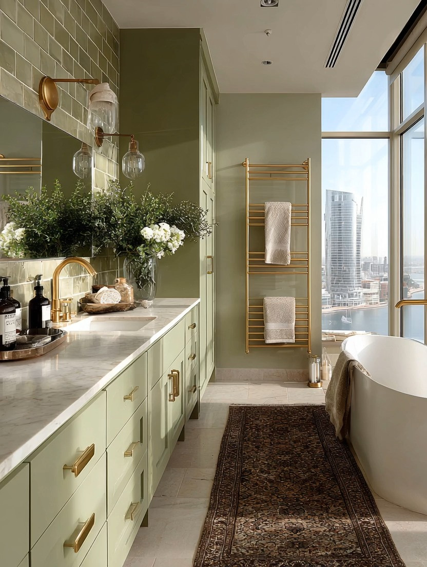 Statement pieces aren’t just for your living room…

They belong in your bathroom too.

This gold towel rack is one of those small upgrades that completely transforms the space. It adds that designer finish instantly—no renovation required.

Paired with soft sage cabinetry and marble, it becomes more than functional… it becomes a focal point. And the best part? You see it every single day.

Start with the towel rack.
Then layer in matching gold hardware—cabinet handles, faucet, even lighting—for a fully elevated look.

Sometimes, all it takes is one detail to make your bathroom feel brand new.

We’ve linked multiple gold towel racks and matching hardware options so you can recreate this effortlessly.

#BathroomUpgrade #HomeDetails #LuxuryOnABudget 

 #LTKHome