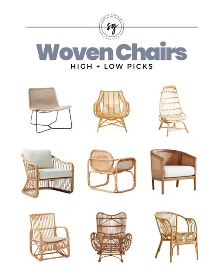 It’s hard to beat a lightweight rattan or wicker accent chair. 

They’re generally affordable, lightweight, and extremely versatile.

When a room feels like it’s missing something, you can almost always throw a rattan chair in a corner to instantly elevate the space.

Here are some affordable ($300 or less) options…plus a few splurges.

Serena & Lily is having a 20% off sale right now, so if you see a chair you like, it’s the perfect time to snag it!

#serenaandlily #westelm #anthropologie #crateandbarrel #urbanoutfitters #livingroomfurnuture #loungechairs #accentchairs #bohodecor #beachydecor #rattan #wicker #outdoorchair

#LTKhome