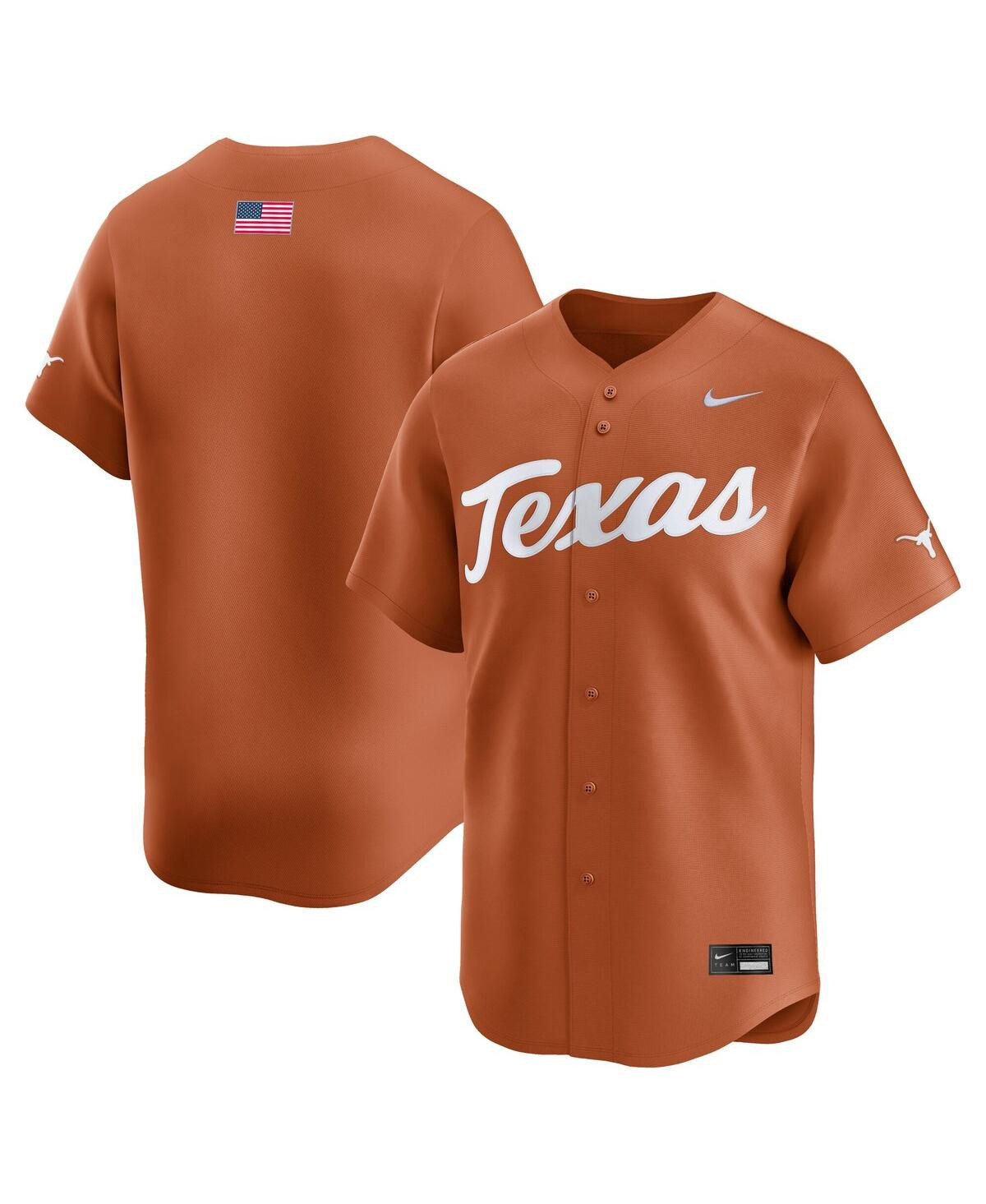 Nike Men's Texas Orange Texas Longhorns College Limited Baseball Jersey - Texas Orange | Macy's