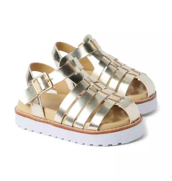 Metallic Fisherman Sandal | Janie and Jack