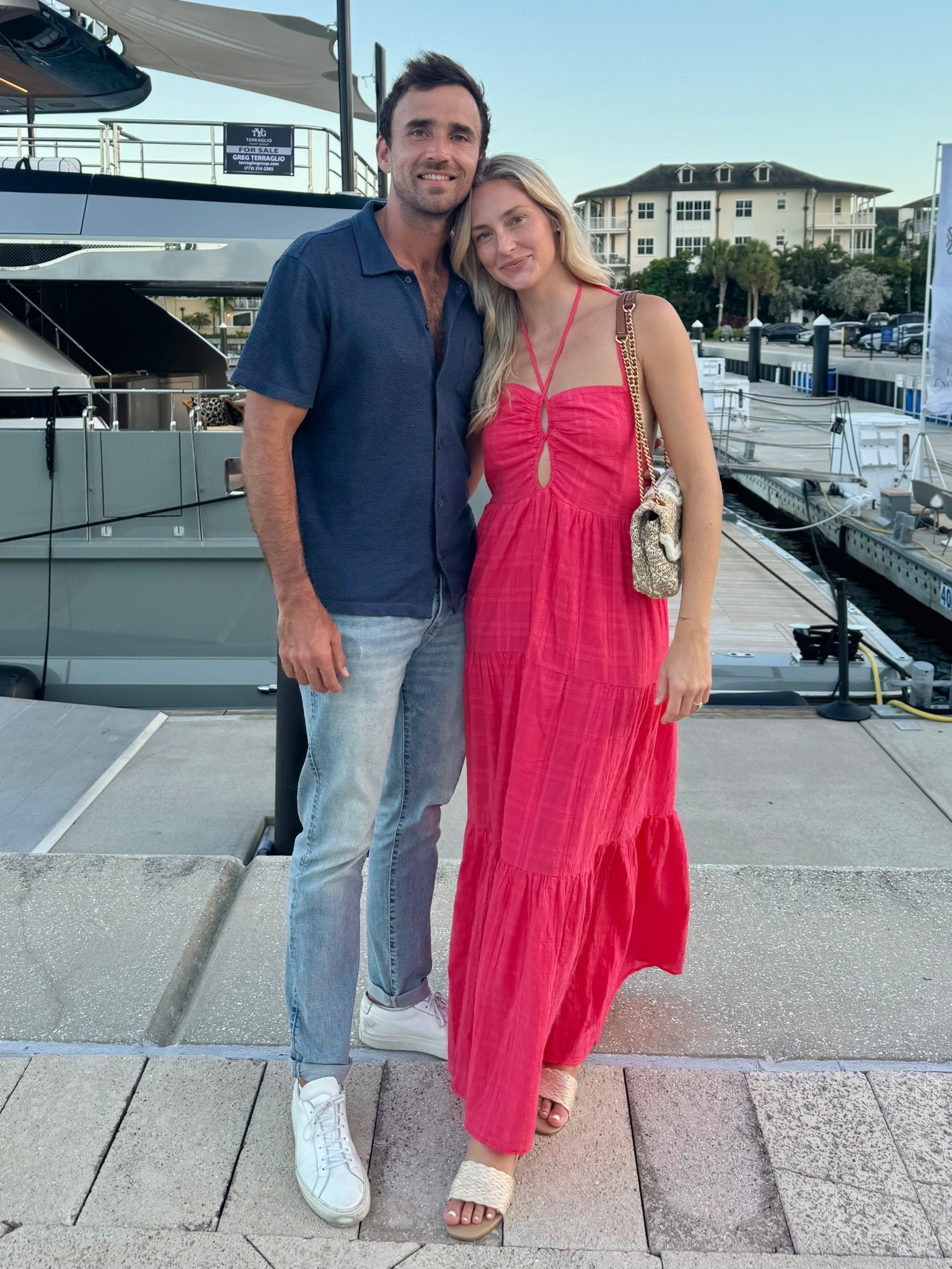 my loves birthday dinner in west Palm Beach 🩷 dress is from South Moon Under! 

#revolve #maxidress #ootd 

#LTKStyleTip