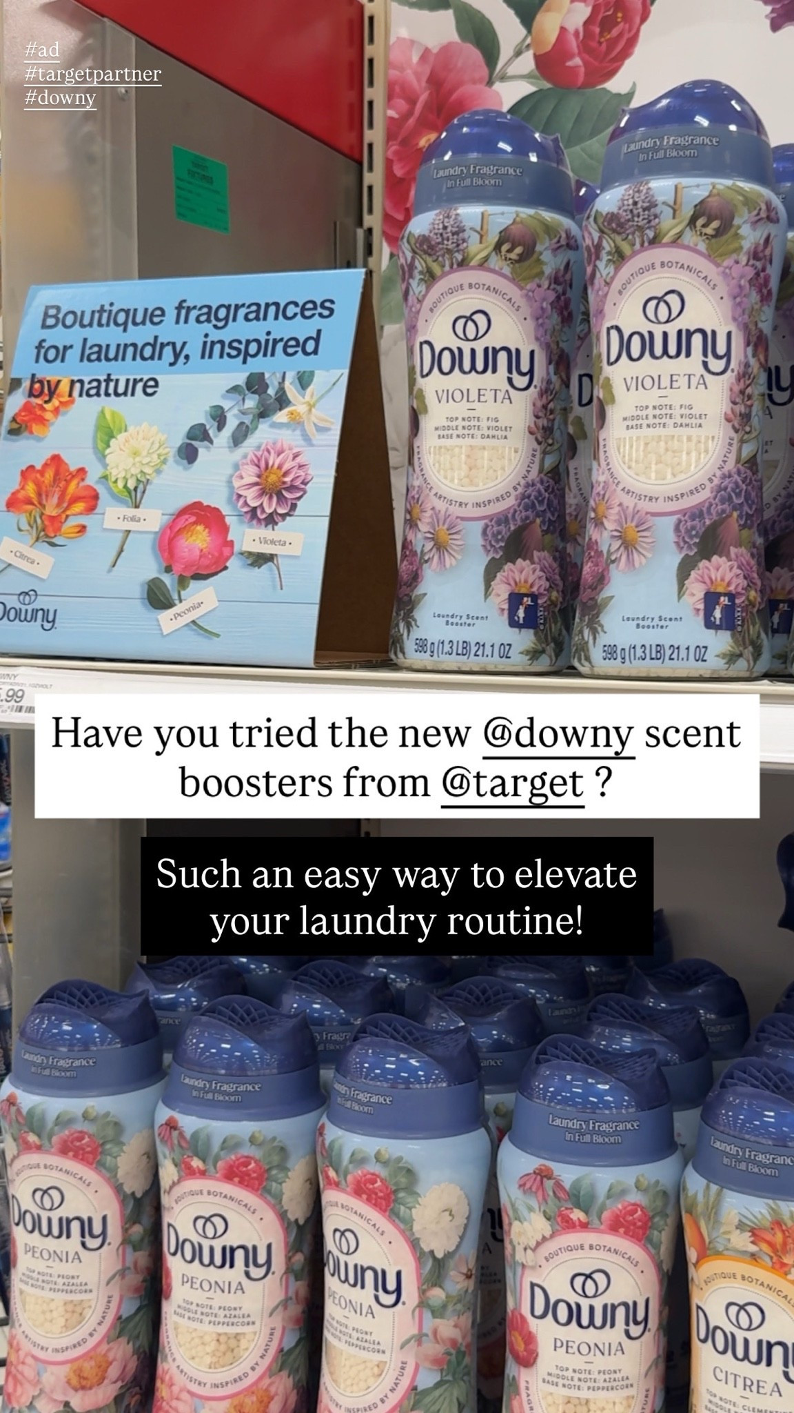 #AD I’m doing laundry everyday, might as well make it luxurious! I use the @downy Boutique Botanicals Laundry Scent Boosters to elevate my laundry game. My favorite is the Citrea scent, but there are 3 other scents available @target. Find them here https://on.ltk.com/+C08PdiL0PkaEvo7OU6g9ag #targetpartner #downy #liketkit @shop.ltk