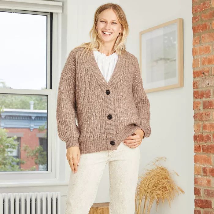 Women's Oversized Button-Front Cardigan - Universal Thread™ | Target