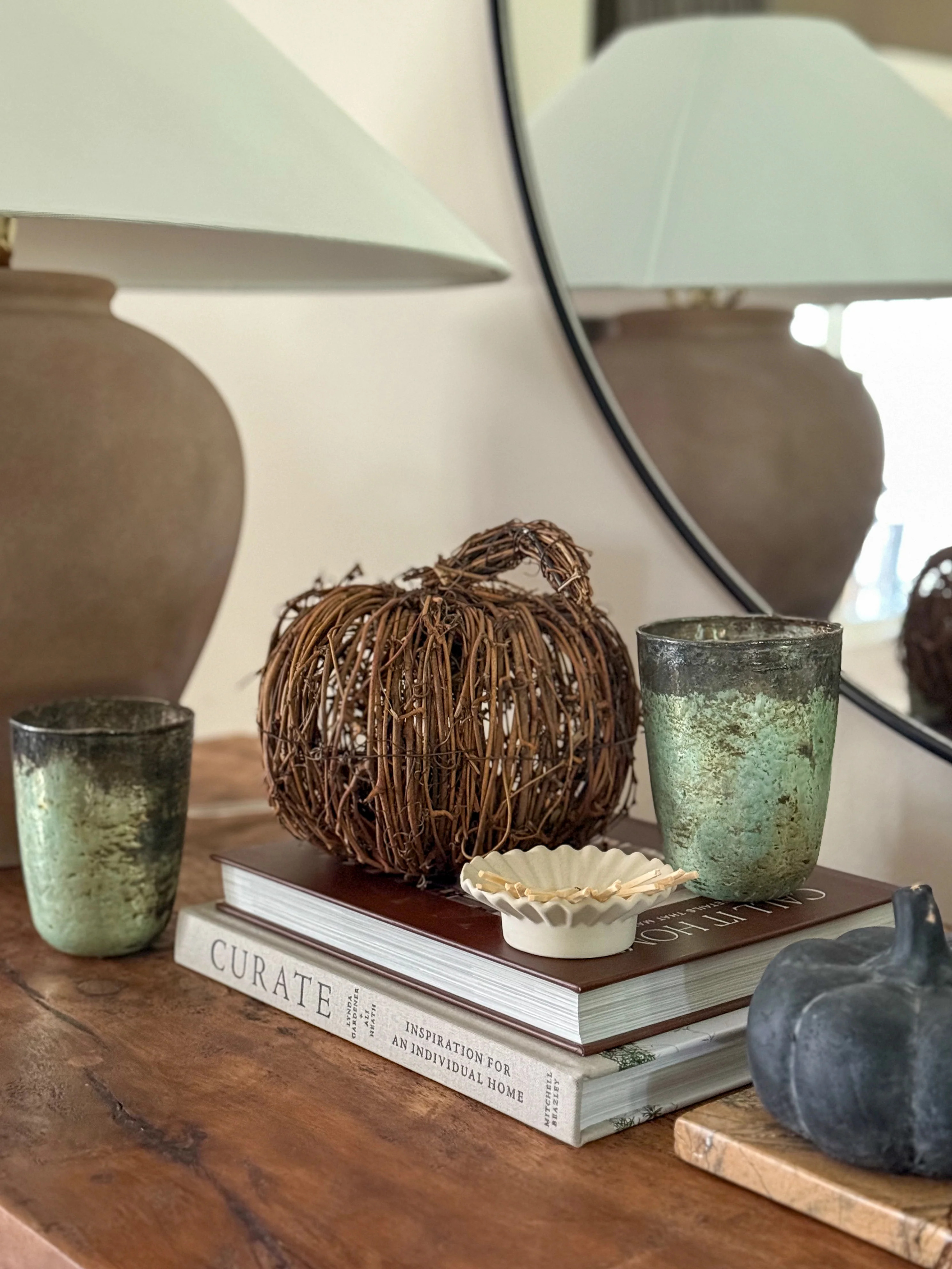 Rustic Twig Pumpkin Decor | Large | MJHome