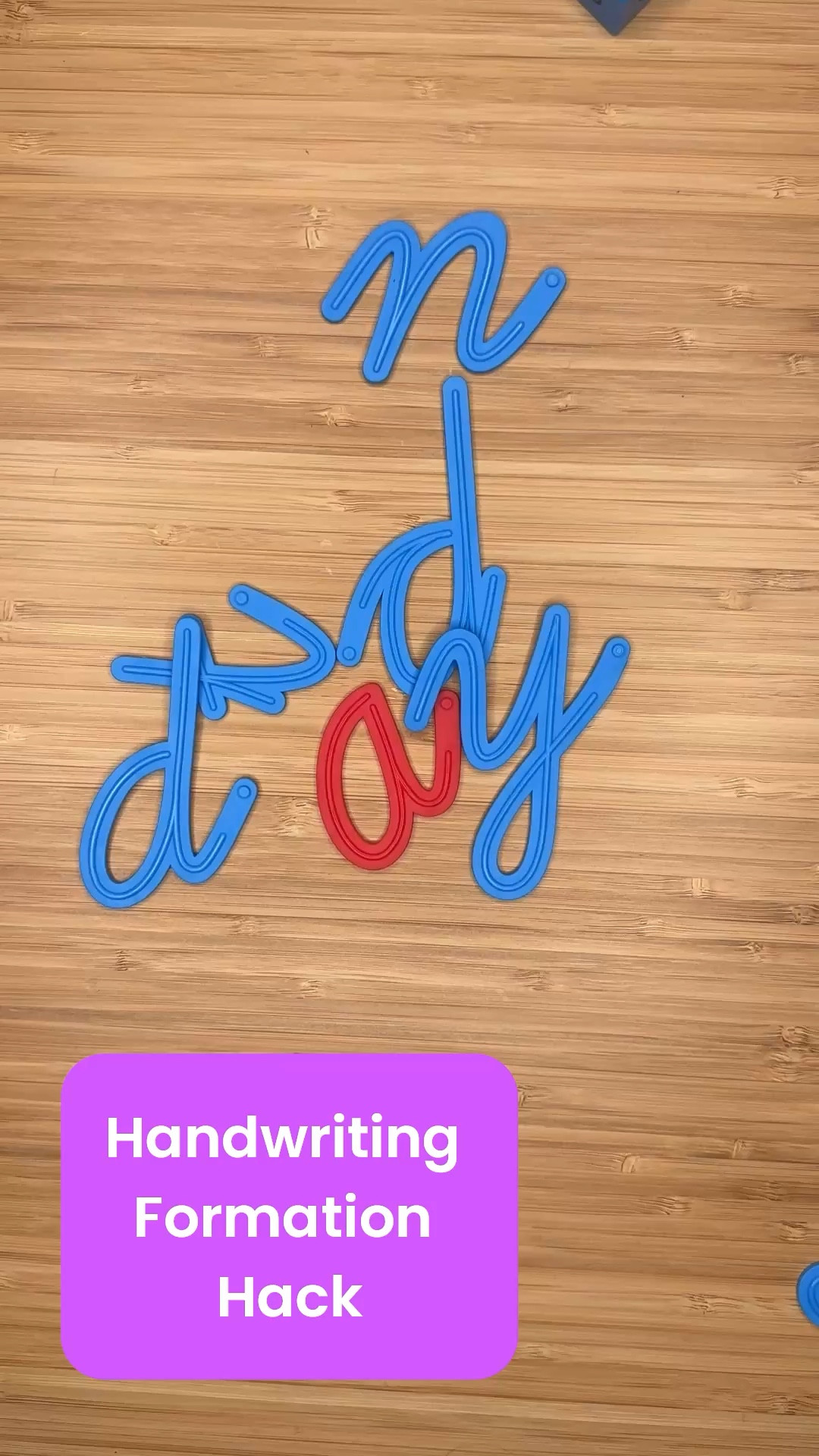 Perfect for tactile learners! This has helped my 3rd graders trace the formation of the letters prior to even picking up a pencil. #hand2mind #cursive #handwriting #letterformationpractice #cursivewriting 

#LTKKids