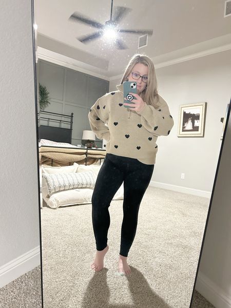 I placed my first SHEIN order recently and was pleasantly surprised with the quality of some items, including this cute sweater with hearts, perfect for Valentine’s Day. This sweater was $14, has the half zipper, and is very thick. If between sizes, I would select the larger size, otherwise consider sizing up 1 in this top. 

I would recommend reading reviews for an understanding of quality and size as some items may run small. I liked 12/13 items I bought, and the 13th was great just a tad small. Items arrived within 1 week and for the price point and most items being great, I will definitely order again. 

Check out my profile for my stature and sizing, and check my Instagram for a giveaway featuring some of my SHEIN haul. 

#LTKstyletip #LTKsalealert #LTKmidsize