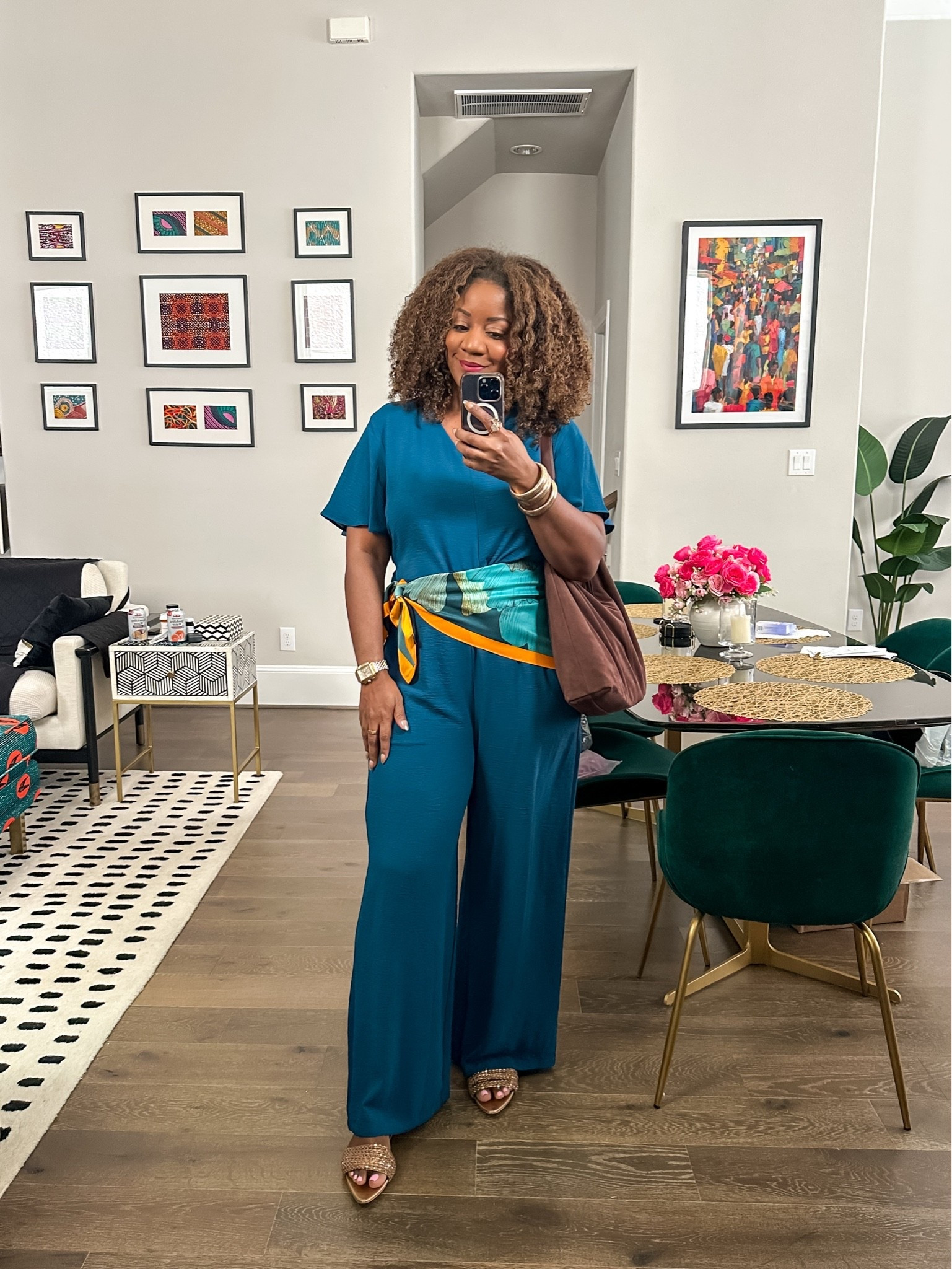 Sunday OOTD to church. Livened up my new favorite two piece set with a beautiful scarf!

#LTKootd #LTKMidsize #LTKWorkwear