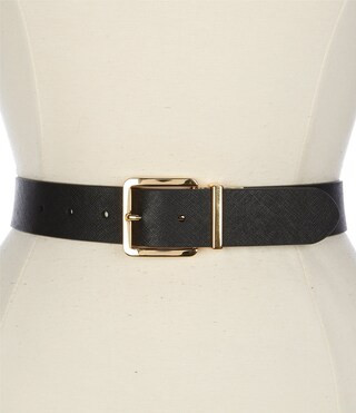 Square 1.25" Reversible Crosshatch Leather Belt | Dillard's