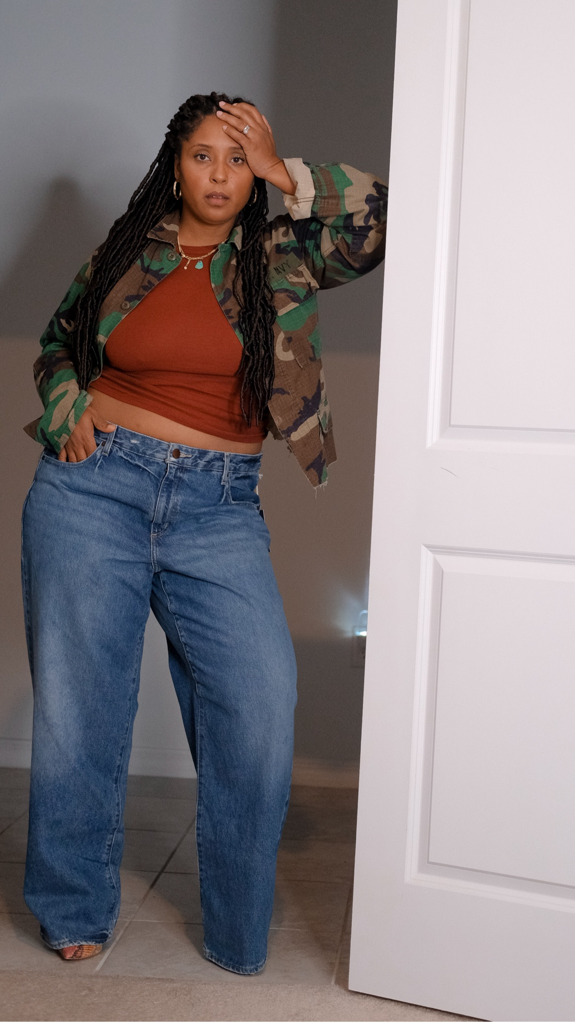 The perfect 90s baggy jeans. Affordable denim. Jeans that look great on plus size. Thick thigh friendly jeans  

Wearing size 17 and typically a 16 and can probably size down to a 14-16

#LTKfindsunder50 #LTKplussize #LTKstyletip