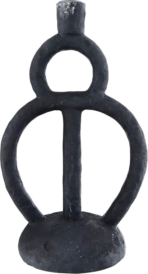 Bloomingville Abstract 11.5" H Resin Candleholder (Holds 1 Taper Candle Holder, Black | Amazon (US)