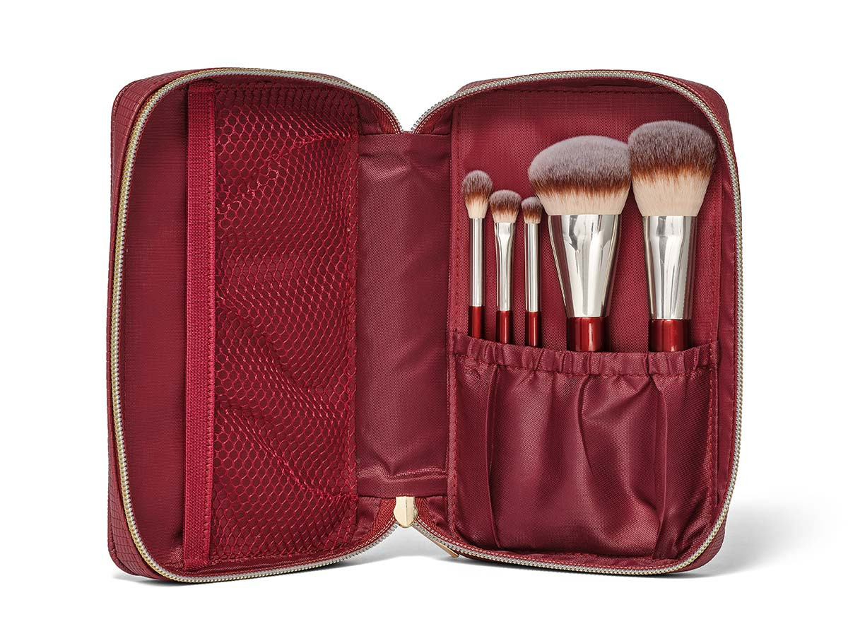 Travel Brush Set with Pouch | BK Beauty