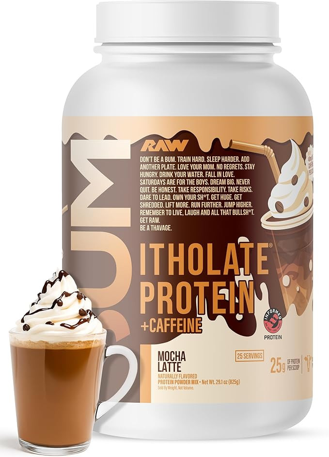 RAW Whey Isolate Protein Powder, Mocha Latte (CBUM Itholate Protein) - 100% Grass-Fed Sports Nutr... | Amazon (US)