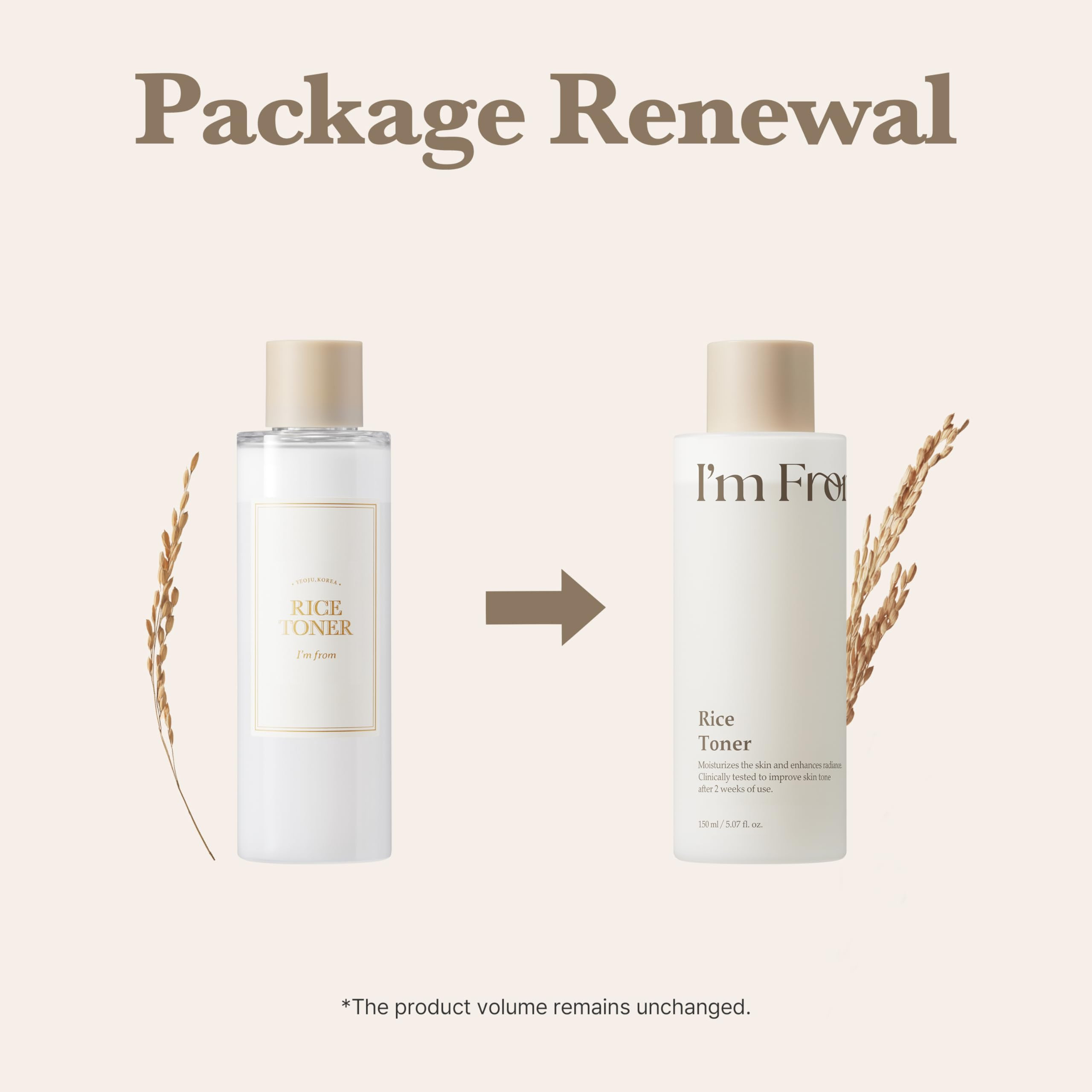 I'm From Rice Toner, Korea Glow Milky Rice Toner, Glass&Dewy, Hydration, Calming, All Skin Types,... | Amazon (US)