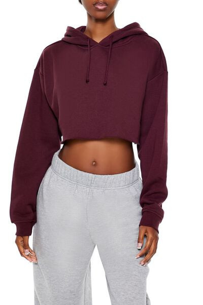 Cropped Fleece Hoodie | Forever 21