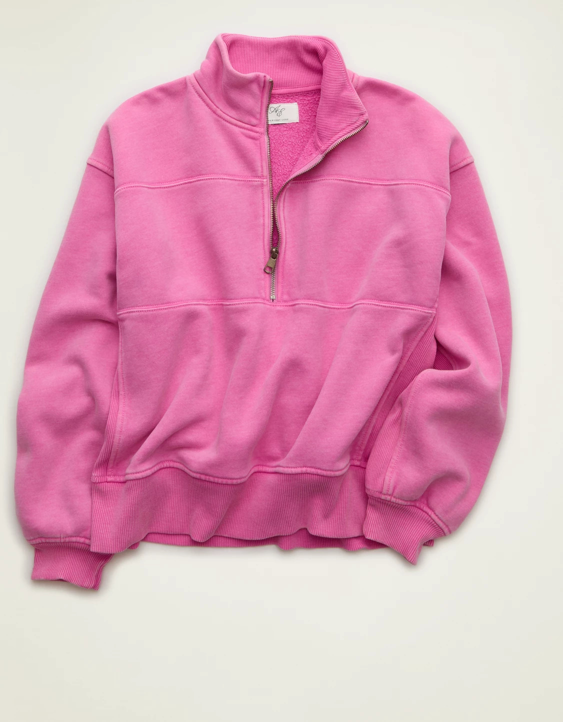 AE Everyday Luxe Quarter-Zip Sweatshirt | American Eagle Outfitters (US & CA)