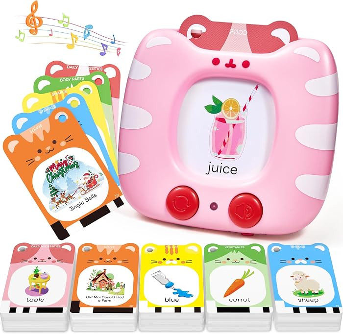 JoyCat Talking Flash Cards for Toddlers 3-5, 314 Words with Durable Thick Cards & Clear Audio, Ea... | Amazon (US)