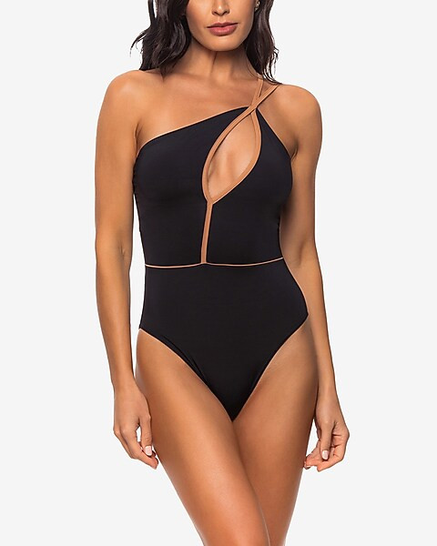 Guria Beachwear Cut-out Shoulder One-Piece Swimsuit | Express