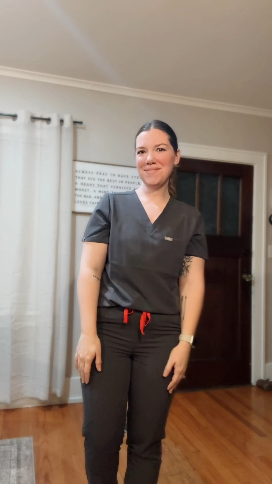 Working 12-hour nursing shifts in the hospital means my scrubs need to be durable and feel good! From bending constantly to repositioning patients, I need the comfort! FIGS are top notch when it comes to scrubs and I love this pair. They're the charcoal and I have to wear petite bottoms because of my height! Also love my Nee Balance shoes!👩🏻‍⚕️🩺

#figs #figsscrubs #scrubs #nurseattire #nursestyle #nurse #nursescrubs #hospital #hospitalattire #fashion #style #healthcare #healthcareworker

#LTKmidsize #LTKfindsunder100 #LTKVideo