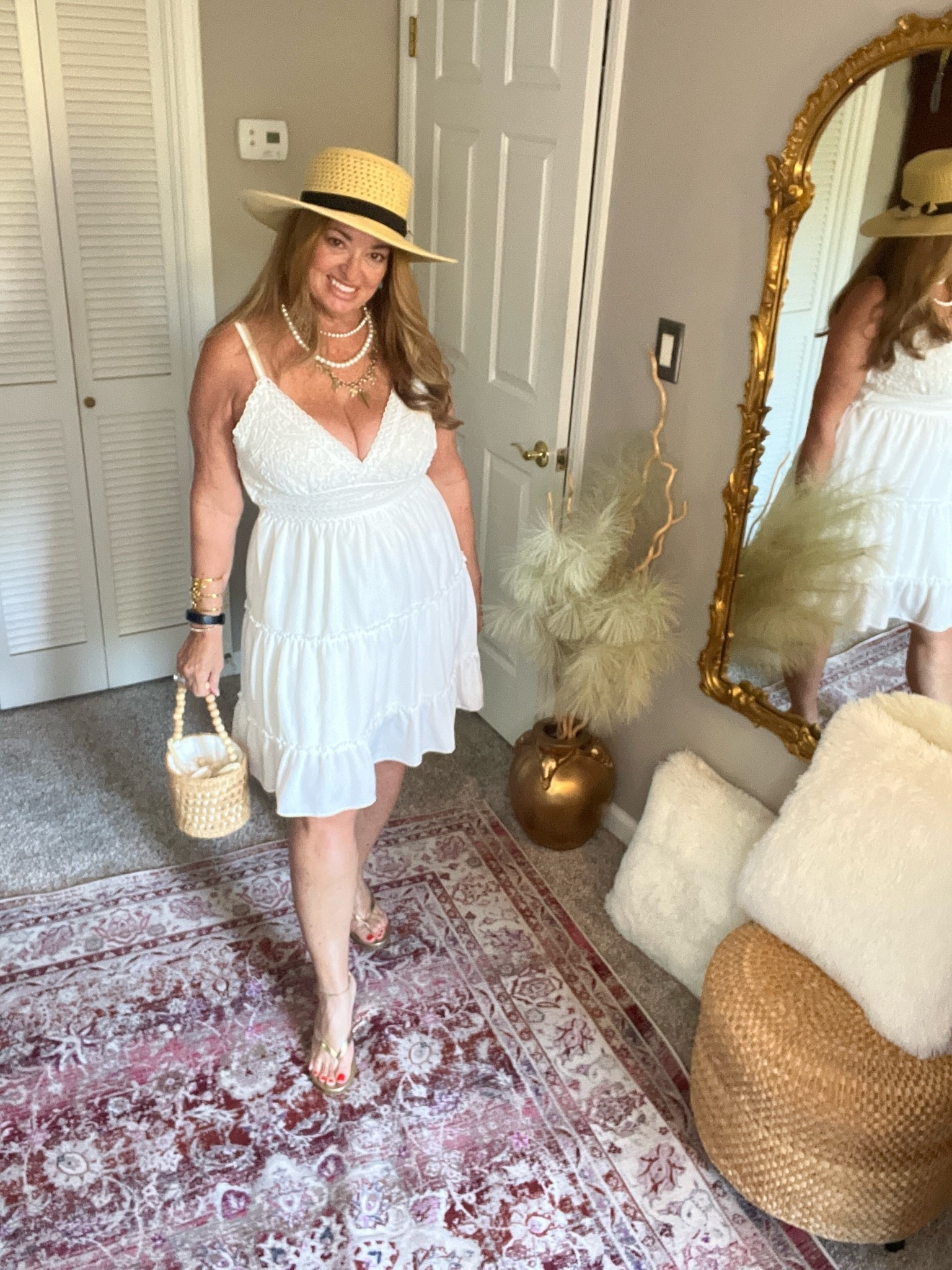 Pretty white Summer Dress with lace top

#LTKMidsize #LTKWedding #LTKvlog