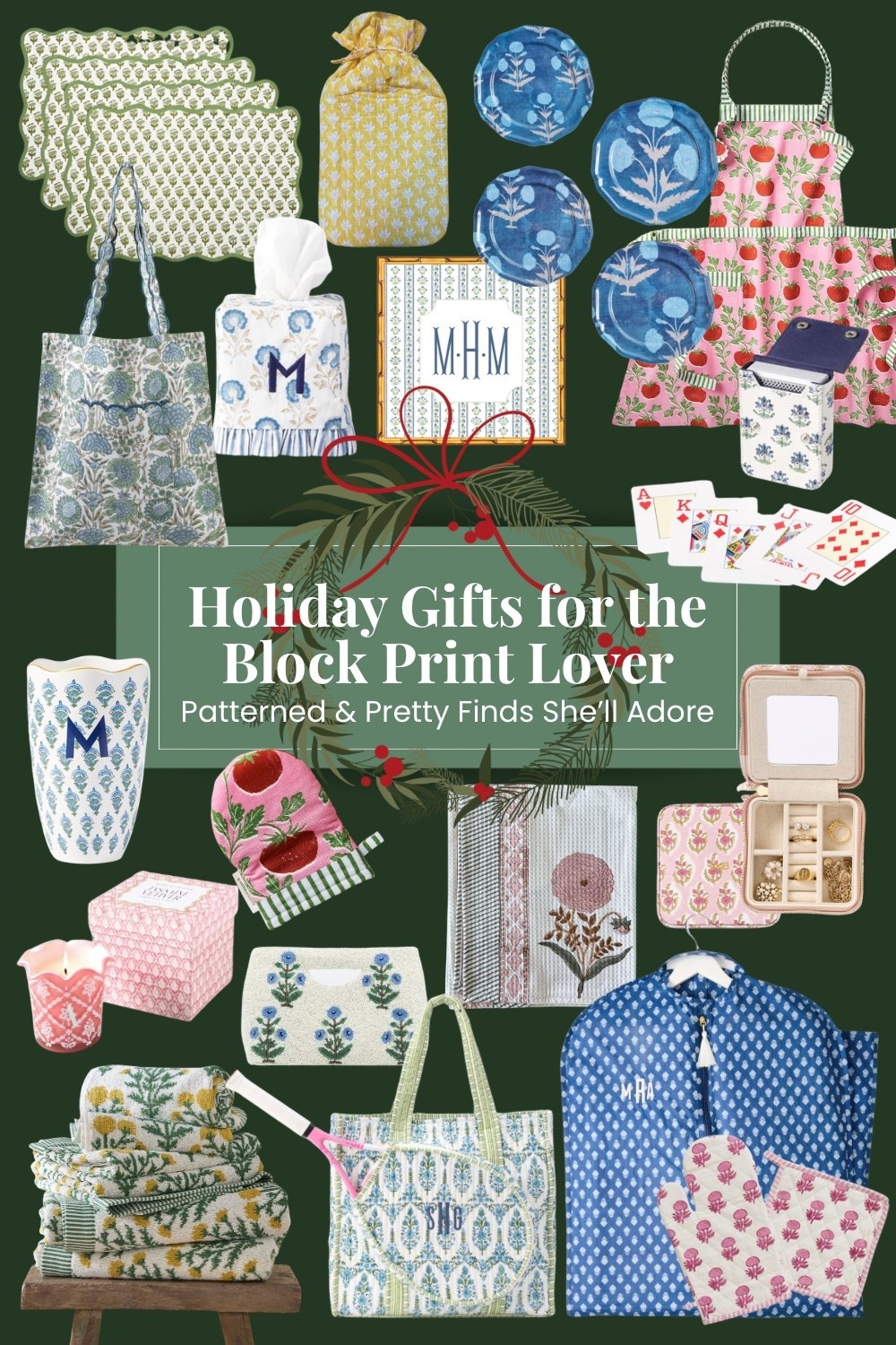 If you love pretty patterns and timeless color, this curated gift guide is for you! These block print gift ideas are perfect for anyone who appreciates handcrafted charm — from home decor lovers to stylish grandmas and hostesses. Featuring block print aprons, towels, vases, totes, clutches, plates, and monogrammed tissue box covers, plus jewelry boxes, candles, and cozy textiles. These thoughtful gifts are perfect for Christmas, birthdays, or any special occasion.



✨ Shop all my favorite #BlockPrintGifts!



#GiftsForHer #HolidayGiftGuide #ChristmasGifts #HomeDecorGifts #HostessGifts #BlockPrintStyle #PatternLover #PreppyGiftIdeas #LTKHoliday #LTKGiftGuide #LTKHome #LTKFinds #GiftsForGrandma #ArtisanGifts #CottagecoreDecor #PrettyPatternedGifts #LTKGiftsForHer #BlockPrintHomeDecor

#LTKHome #LTKGiftGuide #LTKHoliday