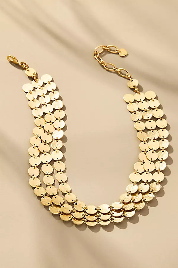Layered Circles Collar Necklace | Anthropologie (US)