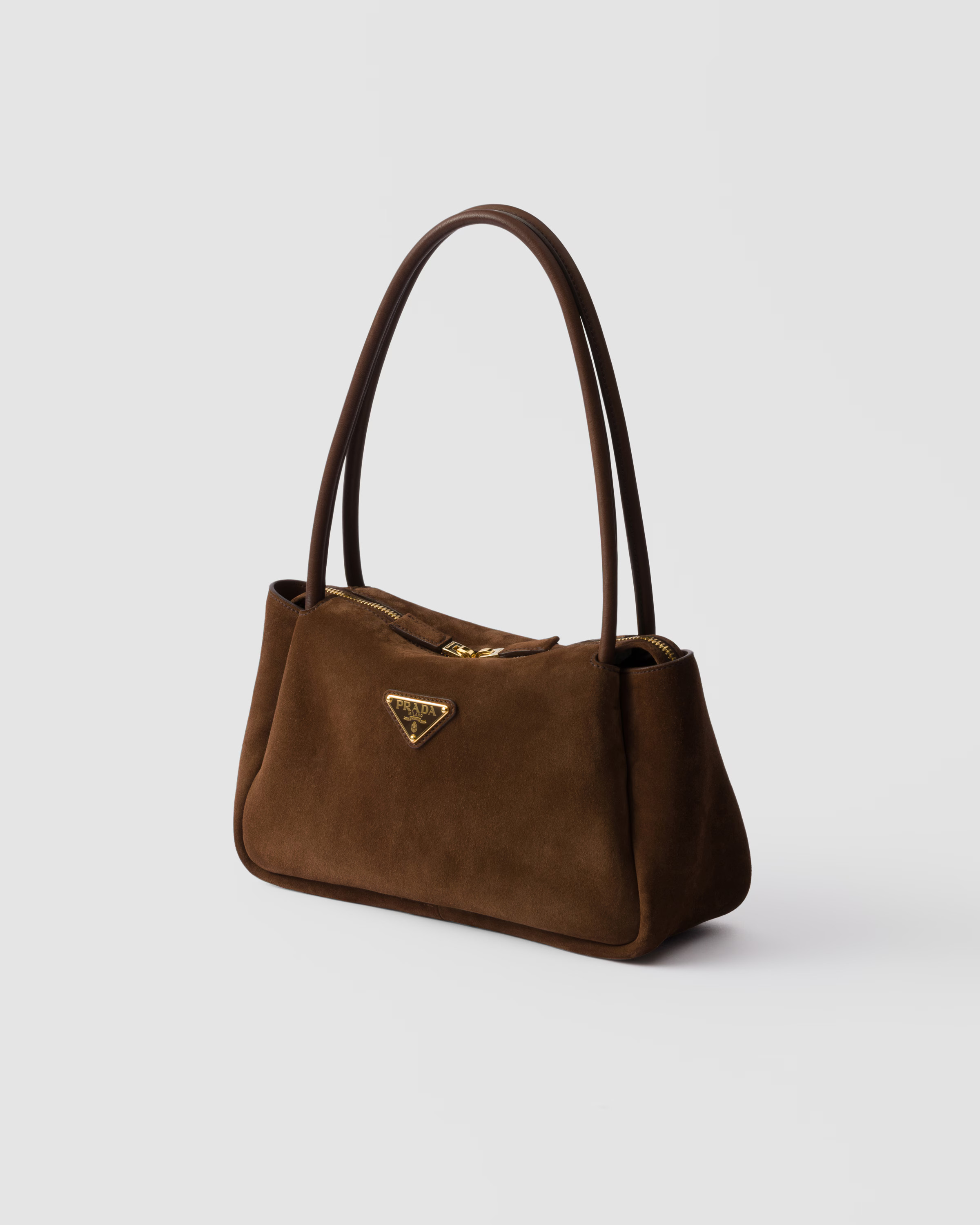 Medium suede shoulder bag | Prada INT