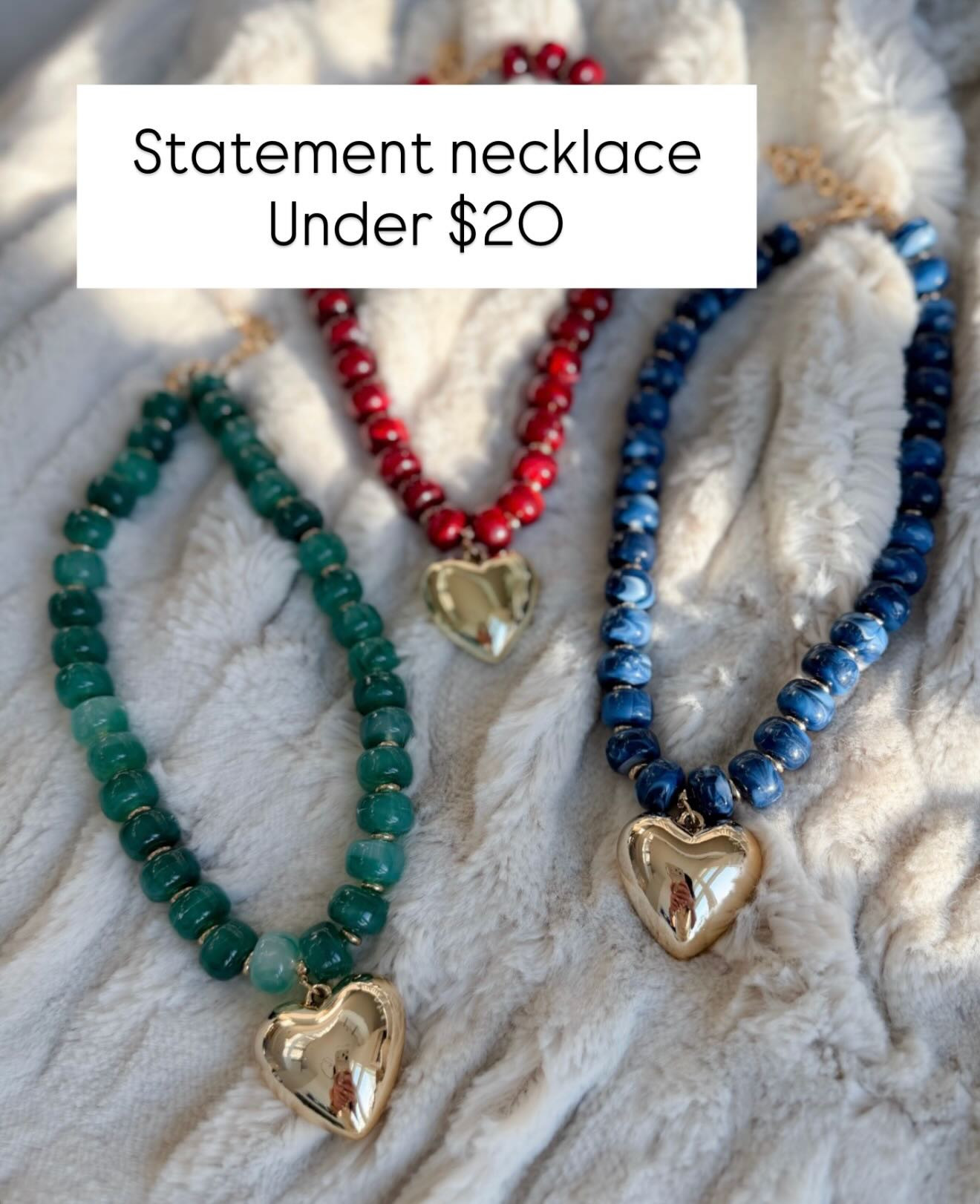 Statement necklaces Amazon finds mom everyday wear vacation jewelry women's fashion elevated style Annabrstyles 

#LTKOver40 #LTKmomlife #LTKdayinmylife