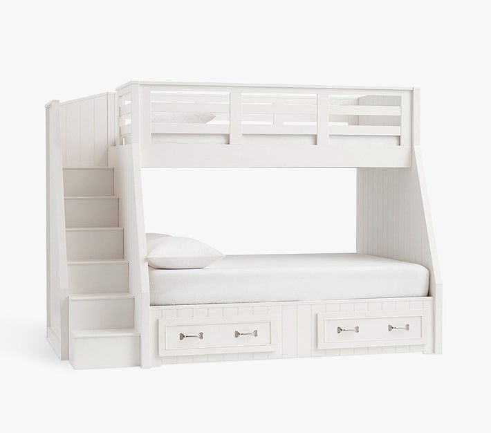 Belden Twin-Over-Full Stair Bunk Bed | Pottery Barn Kids