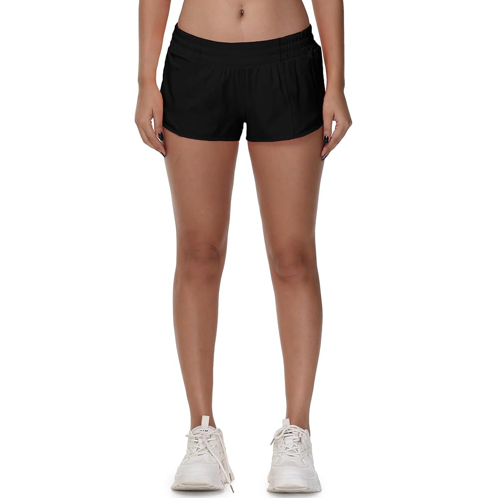MCEDAR Women's Running Shorts Low Waisted 2.5"，Lightweight Active Workout Quick Dry Gym Athleti... | Amazon (US)