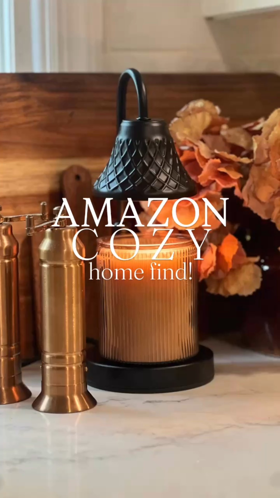 Amazon cozy home find for fall! Enjoy your candles without an open flame. Has multiple settings and even a timer for safety!

#amazonhomefind #ltkhome #amazonhome #candlewarmer #giftidea