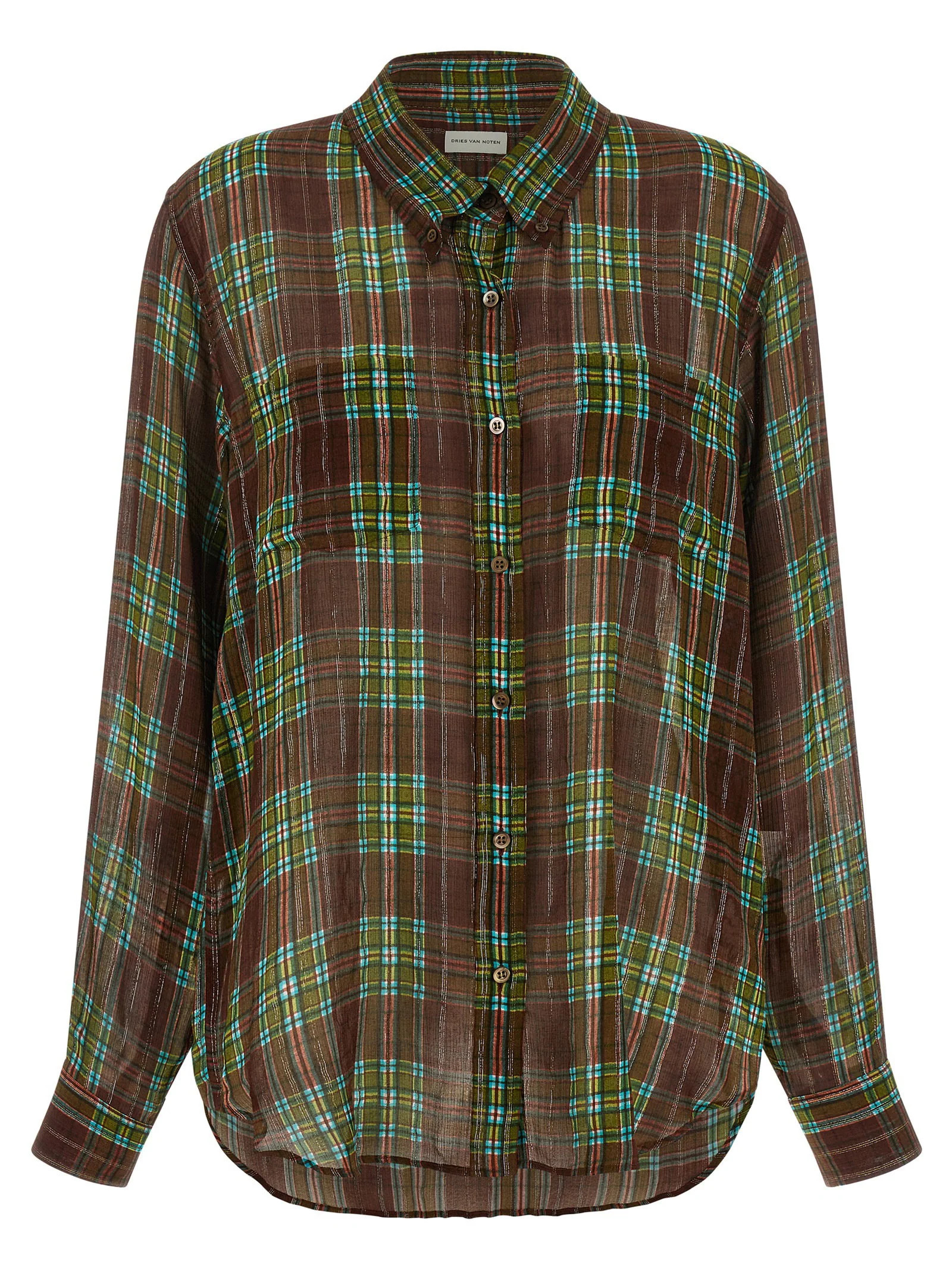 Dries Van Noten Cheers Shirt — Burgundy | Italist Inc.