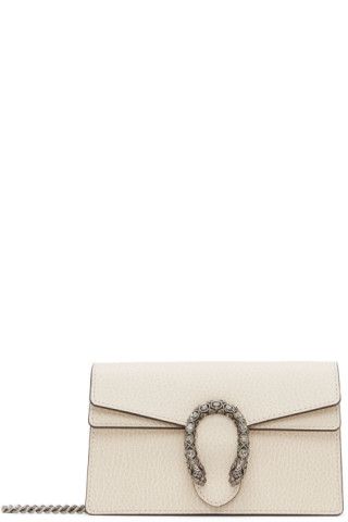 White Super Mini Leather Dionysus Bag | SSENSE