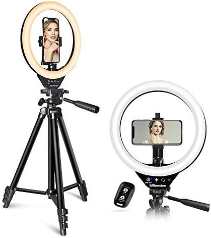 10’’ LED Ring Light with Stand and Phone Holder, UBeesize Selfie Halo Light for Photography/M... | Amazon (US)
