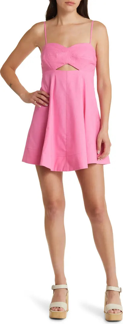 Cutout Sweetheart Neck Minidress | Nordstrom