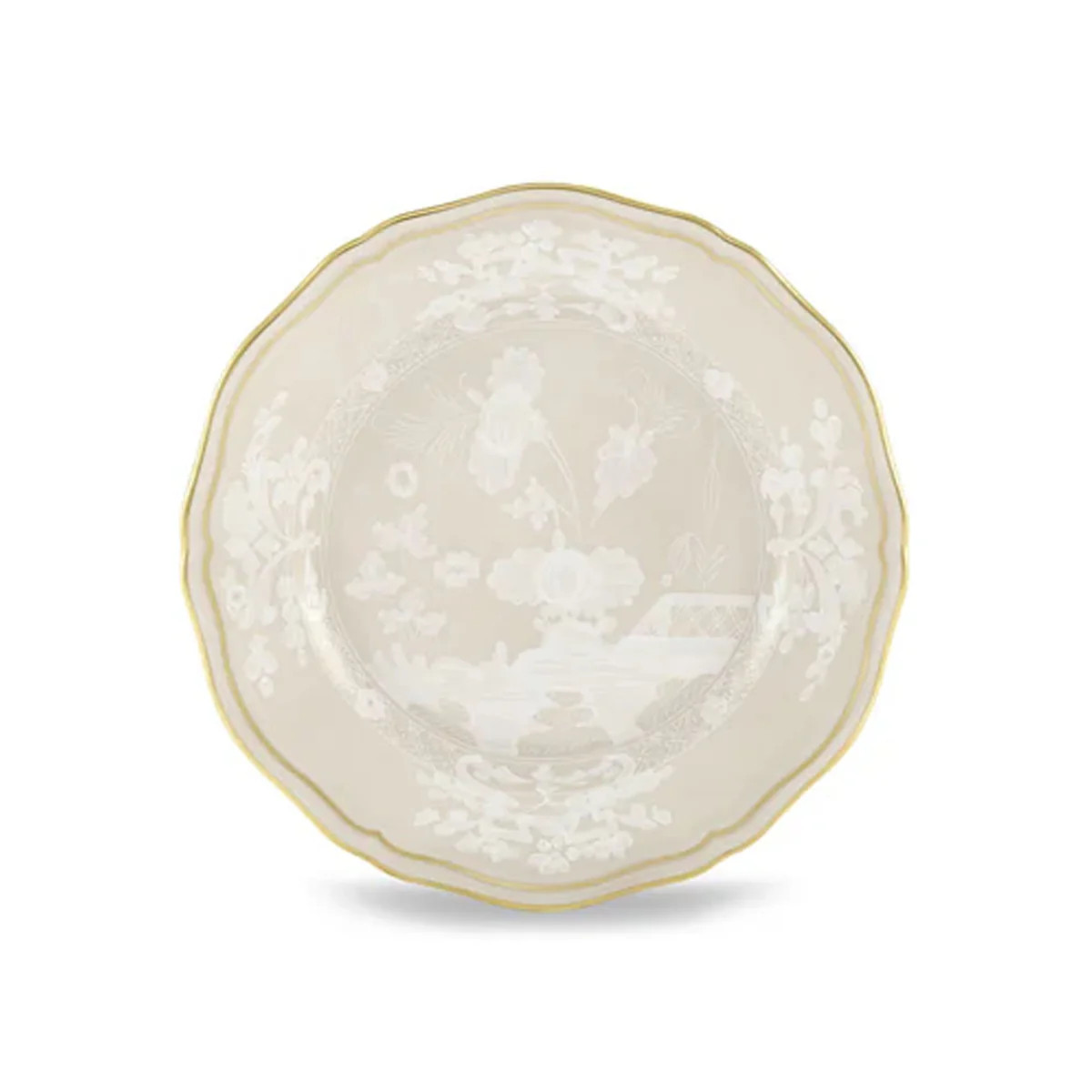 Oriente Italiano Antico Doccia Flat Bread Plate in Meringa | Over The Moon