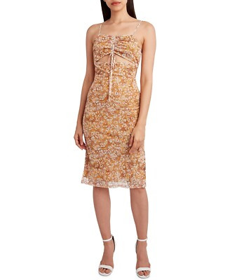 BCBGeneration LAYERED ANIMAL Women's Knit Cutout Tank Midi Dress, US Small  | eBay | eBay US