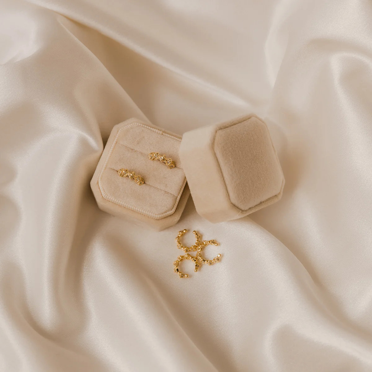 Pyramid Deco Ear Cuff | Erin Fader Jewelry Design