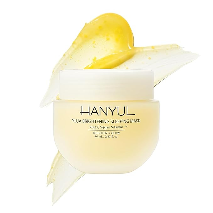 HANYUL Yuja Sleeping Mask – Korean Yuzu Night Cream with Vitamin C, Hyaluronic Acid & Niacinami... | Amazon (US)
