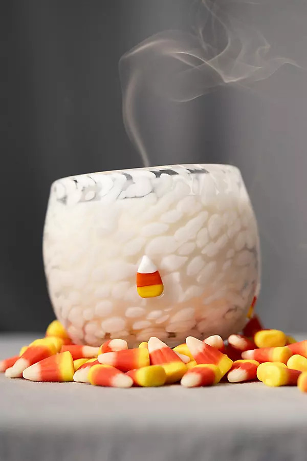 Mystic Confetti Icon Candy Corn Glass Candle | Anthropologie (US)