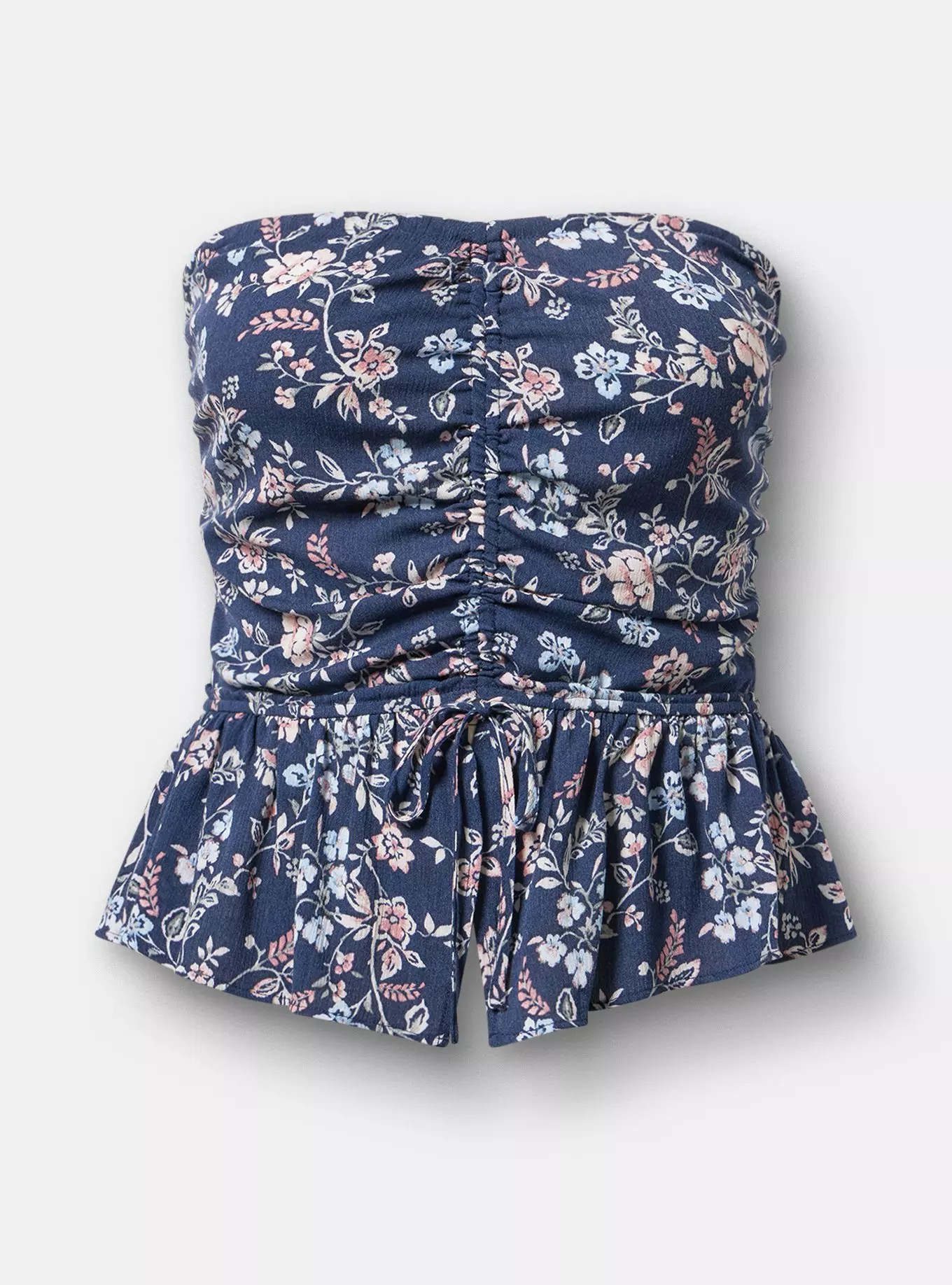 Crinkle Gauze Cinched Tube Top | Torrid (US & Canada)