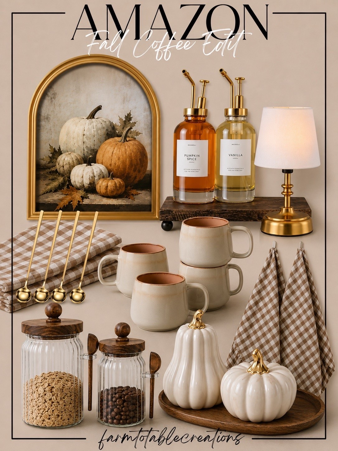#ad

AMAZON FALL COFFEE EDIT

Follow @farmtotablecreations on Instagram for more home finds and styling inspiration.

Warm wood tones, cozy mugs, timeless kitchen accents, and the prettiest fall touches come together for a coffee bar you’ll love all season long. These curated Amazon finds make it easy to create a cozy, elevated space that feels ready for crisp mornings and pumpkin season.

#LTKHome #LTKSeasonal #AmazonHome #CoffeeBarDecor #FallDecor

#LTKHome #LTKSaleAlert #LTKSeasonal