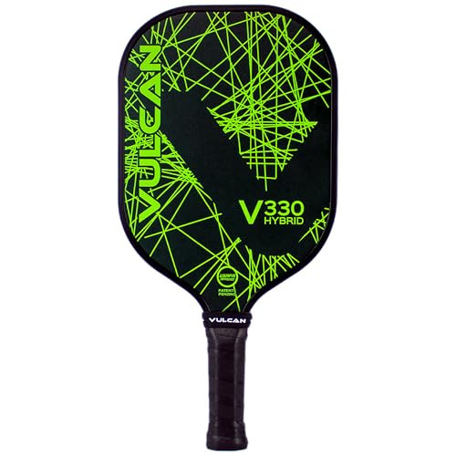 Vulcan | V330 Pickleball Paddle | Hybrid Performance | Polypropylene Core - Graphite Surface | USAP Approved | Lime Lazer | Amazon (US)