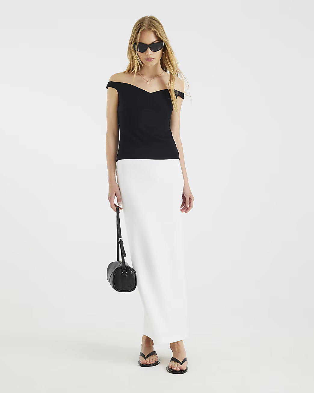 White Maxi Skirt | River Island UK & IE