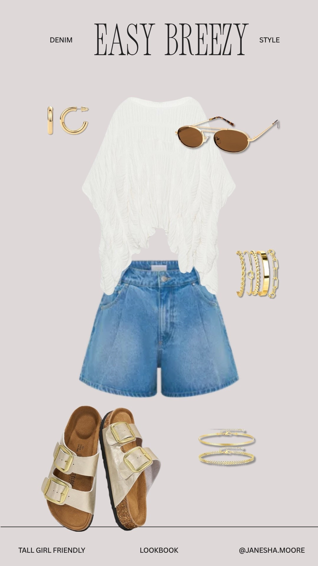 Easy Breezy Denim Look | 5’9 200 lbs wearing 31 shorts, but I would recommend sizing up to a 32 for the shorts. Love them. The shirt is a large.

#LTKgrwm #LTKootd #LTKTall