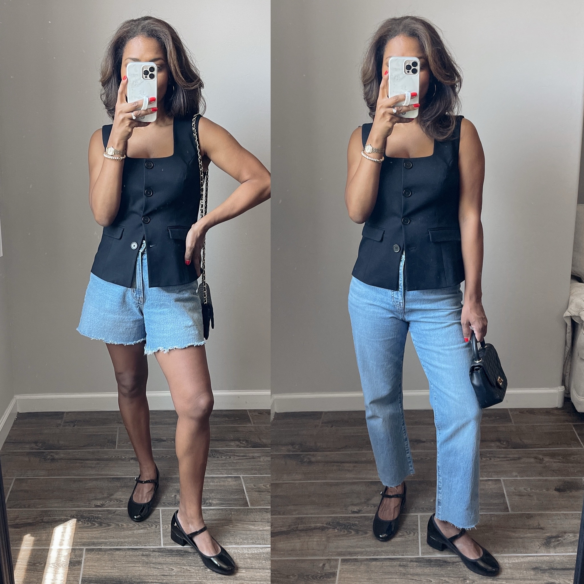 NSALE TRY ON! Linking similar jeans if they’re out of stock. TTS in vest and will link similar! 

#LTKxNSale #LTKFindsUnder100 #LTKSeasonal